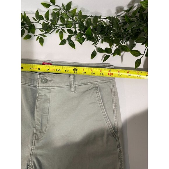 Levis XX Chino Standard Taper Pants Sage Green Mens 34W/32L 98% Cotton - Picture 11 of 14